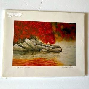 Original Watercolor “Little River Autumn” Size 10” x 8” New in Packaging